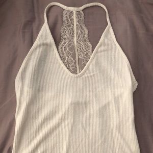 Abercrombie&Fitch Ribbed Lace Racerback Sleep Cami